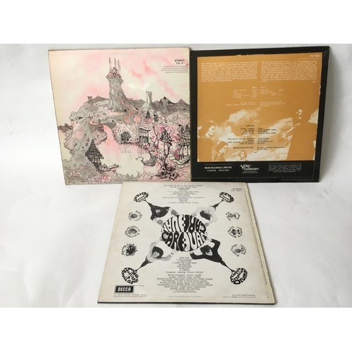 495 - Three early Caravan LPs comprising 'In The Land Of Grey And Pink', 'If I Could Do It Again I'd Do It... 