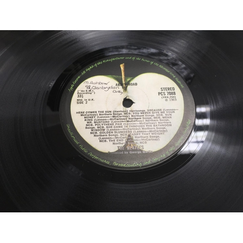 5 - A first UK pressing of The Beatles 'Abbey Road' LP PCS 7088 with misaligned Apple logo on rear sleev... 