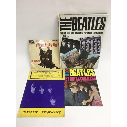 501 - A Beatles 1963/64 Christmas show souvenir programme, 'The Beatles Hits' EP, Royal Command magazine a... 