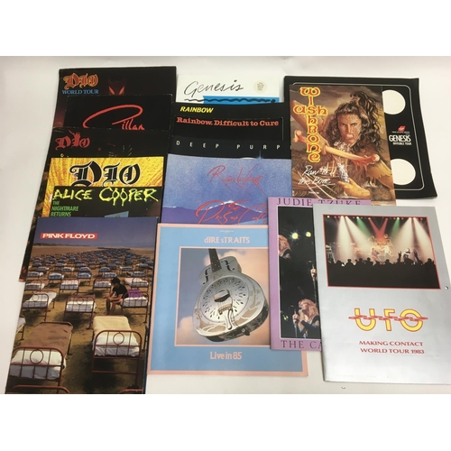 509 - A collection of various souvenir concert programmes. Artists include Pink Floyd, Genesis, Hawkwind, ... 