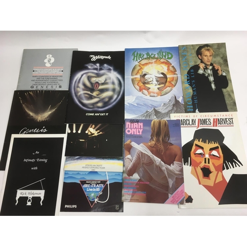 509 - A collection of various souvenir concert programmes. Artists include Pink Floyd, Genesis, Hawkwind, ... 