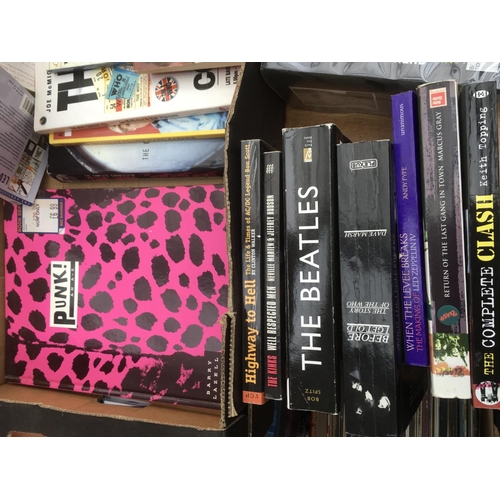 510 - Two boxes of music related books.