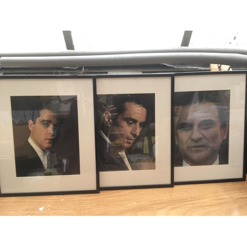 523 - A signed photographic print of the three main characters from 'Goodfellas', signed by Robert De Niro... 