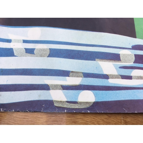 527 - A Rolling Stones 1971 UK tour poster designed by John Pasche. Rolled with light wear. Measures appro... 