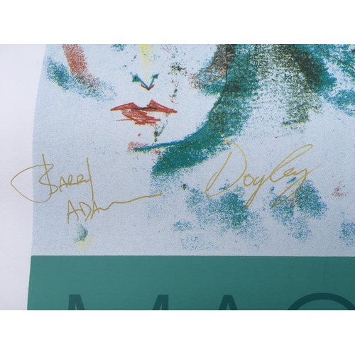 530 - A multi signed limited edition poster for the group Magazine, fully signed by band members Howard De... 