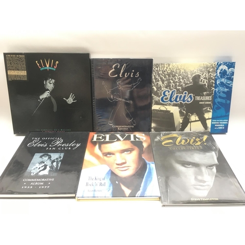 531 - A boxed 5CD set of Elvis Presley 'The Complete 50s Masters', memorabilia and books.
