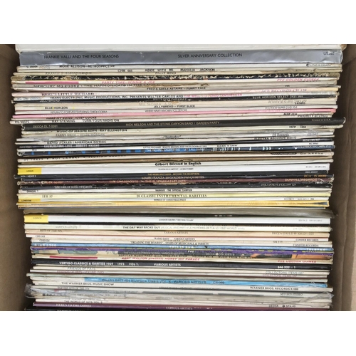 603 - Four boxes of LPs and 10 inch records including jazz titles and popular shows of the 1940s/50s and 6... 