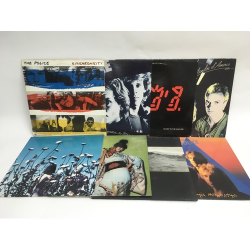 63 - A collection of punk and new wave LPs by various artists including Sex Pistols, Sham 69, Blondie, U2... 