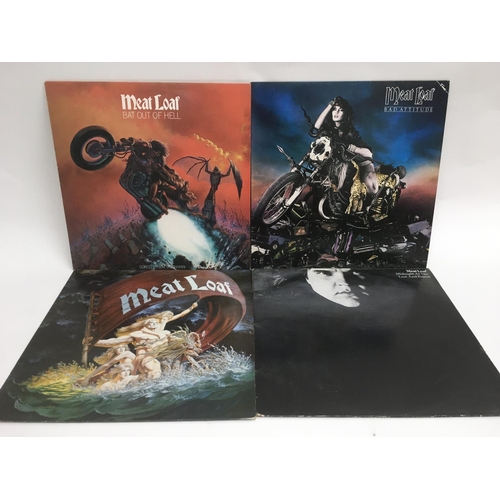 66 - Four Meat Loaf LPs including 'Bat Out Of Hell', 'Midnight At The Lost And Found', 'Dead Ringer' and ... 