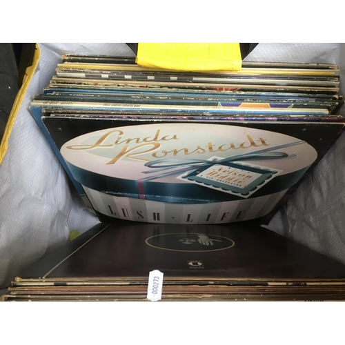 72 - Two bags of LPs and 12 inch singles by various artists including Free, Camel, Van Morrison, Paul McC... 