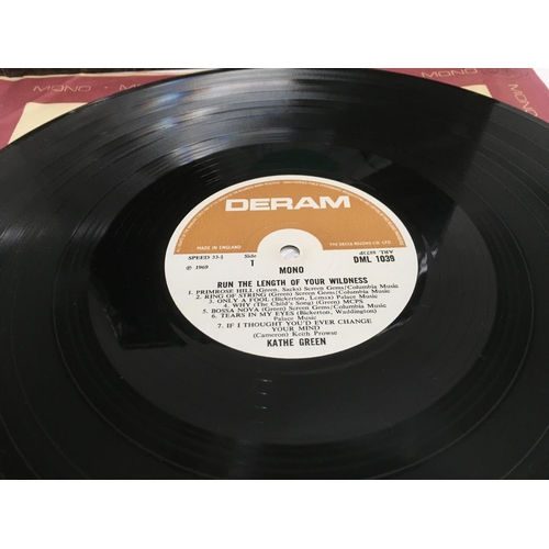 74 - A first UK pressing of 'Run The Length Of Your Wilderness' by Kathe Green, mono DML 1039. Vinyl is N... 