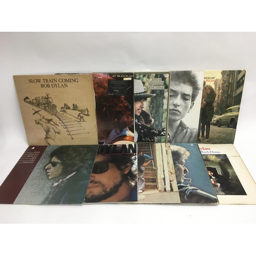 86 - Ten Bob Dylan LPs including an early UK pressing of 'The Freewheelin' Bob Dylan', 'Bringing It All B... 