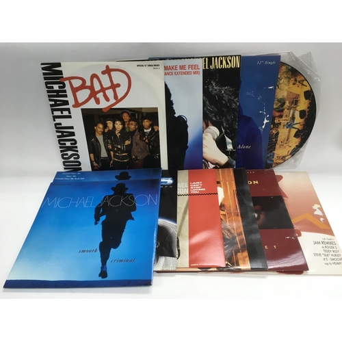 Er deprimeret flydende ufravigelige A collection of Michael Jackson, The Jackson 5 and related LPs and 12 inch  singles.