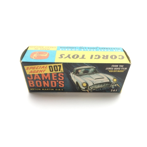 1801 - A Corgi James Bond Aston Martin D.B.5 boxed and including the Top Secret documents #261