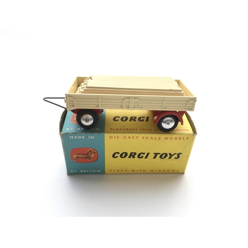 1803 - 4 boxed Corgi vehicles #181 Volkswagen, #437 Superior Ambulance,#457 E.R.F Platform Lorry, #100 Drop... 