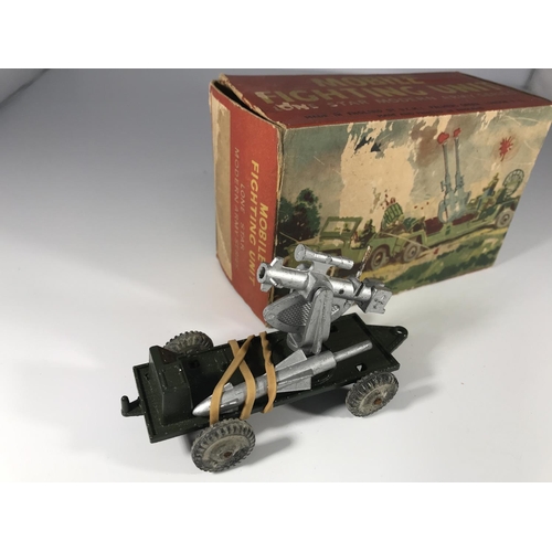 1922 - A Lone Ranger Modern Army series mobile fighting unit, a Mini Gama Mercedes-220 S #9350, a Matchbox ... 