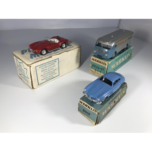 1945 - Three model cars. A 