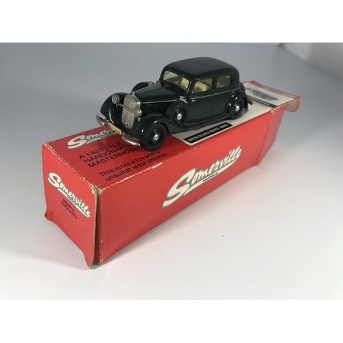 1960 - A Franklin Mint Jaguar Saloon, a Somerville Models Mercedes-Benz 260D #102, an Abingdon Classics MG ... 