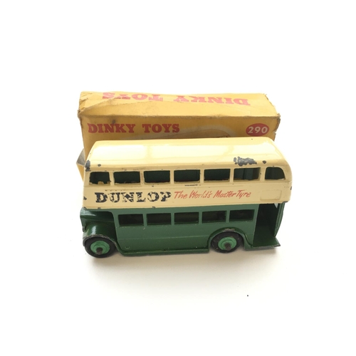 1972 - A Dinky Leyland Atlantean Bus (B.P) #293, a Leyland Atlantean Bus (Regent) #292 and a Double Deck Bu... 