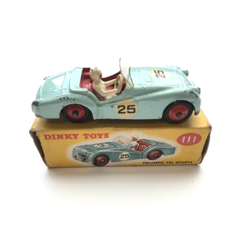 1977 - A Dinky Austin Healey '100' sports # 103,a Bristol 450 sport Coupe #163, a Triumph TR 2 Sports #111 ... 