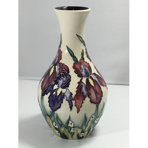 1230 - A Moorcroft Duet patter vase signed base dated 2004 height 21cm