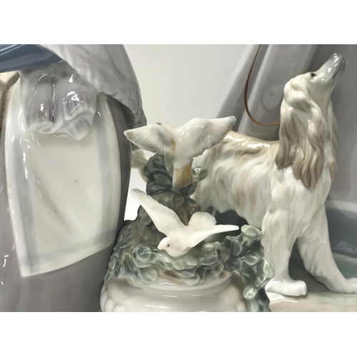 1285 - 5 large Lladro porcelain figures (1a/f).