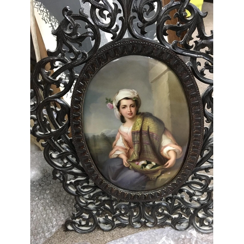 1323 - A Fine Quality 19th century hand painted porcelain plaque most likely Berlin K.M.P the plaque depict... 