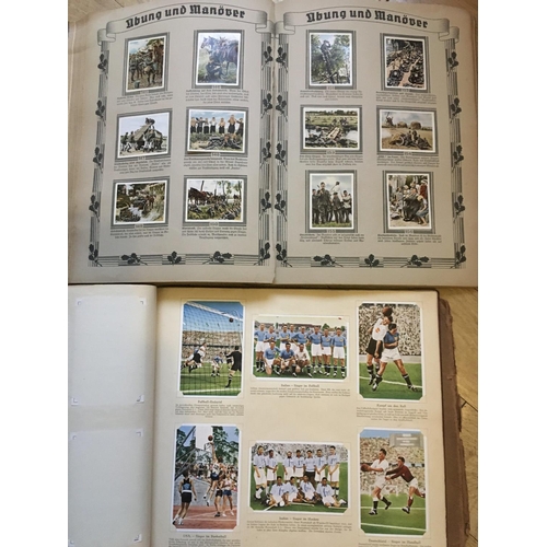 1809 - A 1936 Berlin Olympics trade card album and German cigarette card album (2).