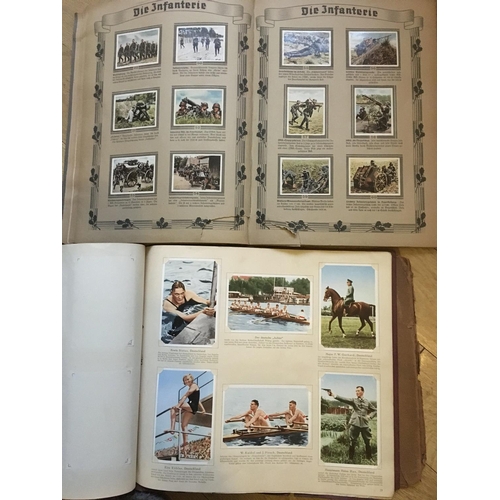 1809 - A 1936 Berlin Olympics trade card album and German cigarette card album (2).