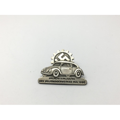 1812 - A German Volkswagen Factory Workers Badge dated 1938.