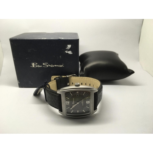 734 - A gents boxed Ben Sherman watch.