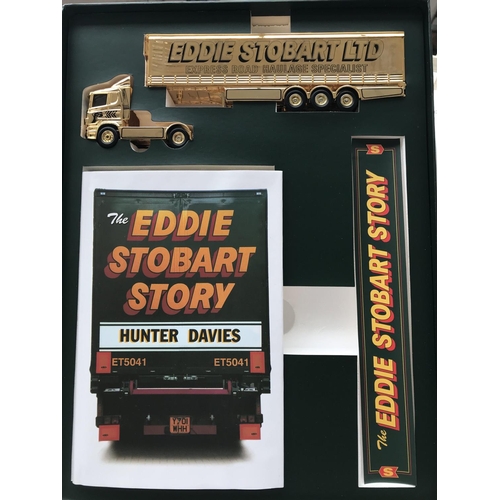 132 - A Corgi The Story of Eddie Stobart Story Box Set (Limited Edition). Including a Book and Gold model ... 