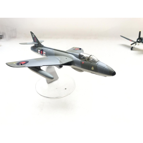 136 - A Corgi Vought F4u-1A Corsair #AA33002and a Hawker Hunter FGA9 #49801 both boxed.