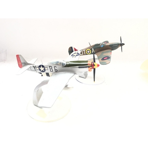 137 - A Corgi P51D Mustang # 49302 and a Corgi Hawker Hurricane MKI #49102 both boxed.scale 1:72