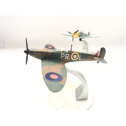 138 - A Corgi Battle of Britain set #49505. Boxed including a Spitfire and a Messerschmitt.