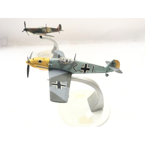 138 - A Corgi Battle of Britain set #49505. Boxed including a Spitfire and a Messerschmitt.