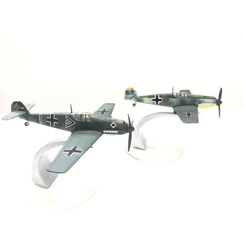 140 - A Corgi Messerschmitt 109E 7 #49203 and a Messerschmitt 109E JG #49202 both boxed.