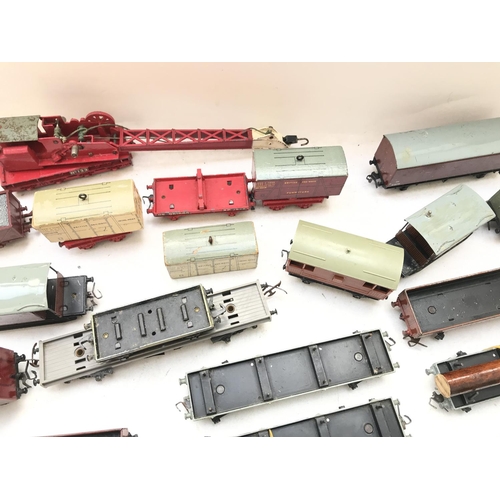 166 - A Collection of 'OO' Gauge Rolling Stock including a Crane.