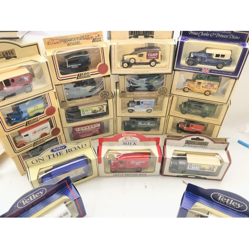 174 - A Collection of Lledo boxed cars including Days Gone and Radio Times.