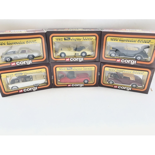 179 - A Collection of Corgi 50s Classics and 2 Brumm Cars Morgan Super Sports. All boxed