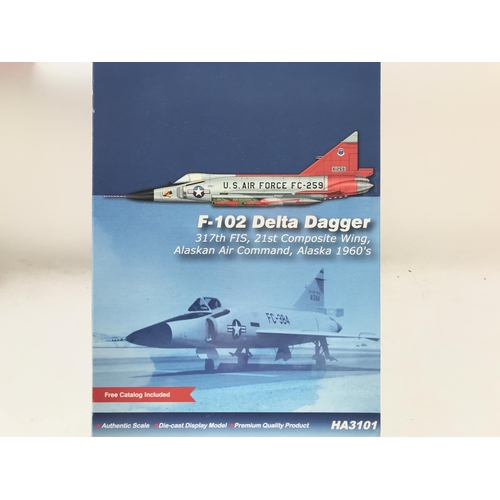 18 - A Hobbymaster F-102 Delta Dagger boxed.#HA3101