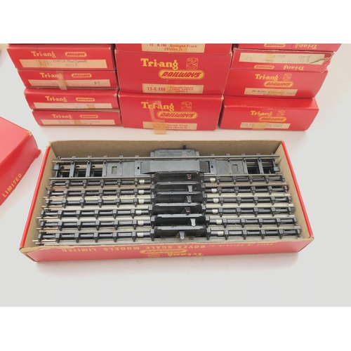 181 - A Box containing a collection of Tri-ang boxed 'OO' Gauge track.