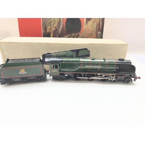 187 - A Hornby Dublo Coronation Class 8p Locomotive ' Dutchess of Montrose' with Tender and coaches and a ... 