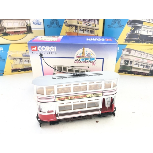 206 - A collection of Corgi Classic Trams boxed.