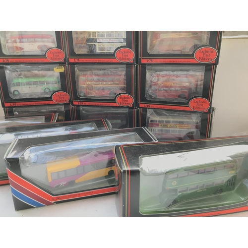 207 - A Collection of Exclusive first Editions boxed including Trams. Busses and coaches.