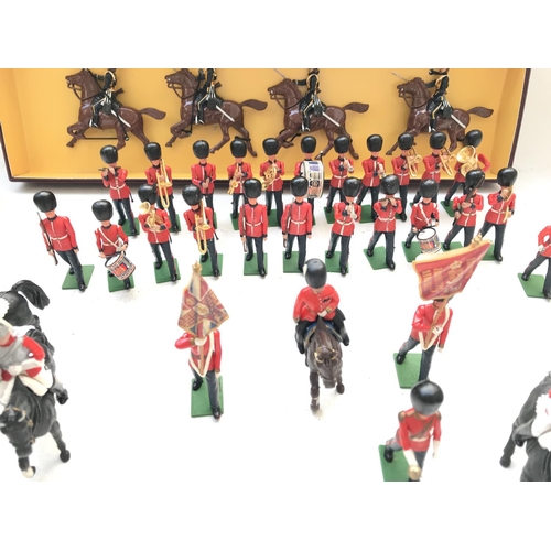 225 - A Boxed Britain's Charge of the Light Brigade #3109 boxed and a Collection of Plastic Bandsmen and M... 