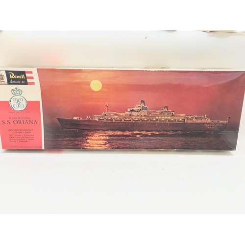 228 - A Revell S.S. Oriana model kit Boxed and complete.