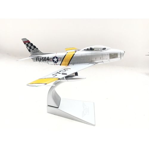 23 - A Corgi North American F-86F Sabre #AA35801 and a Corgi Sepecat Jaguar #AA35403 both boxed.(2)