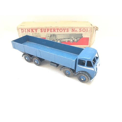 230 - A Dinky Supertoys Foden Diesel 8-Wheel Wagon boxed. #501