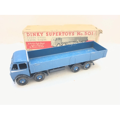 230 - A Dinky Supertoys Foden Diesel 8-Wheel Wagon boxed. #501